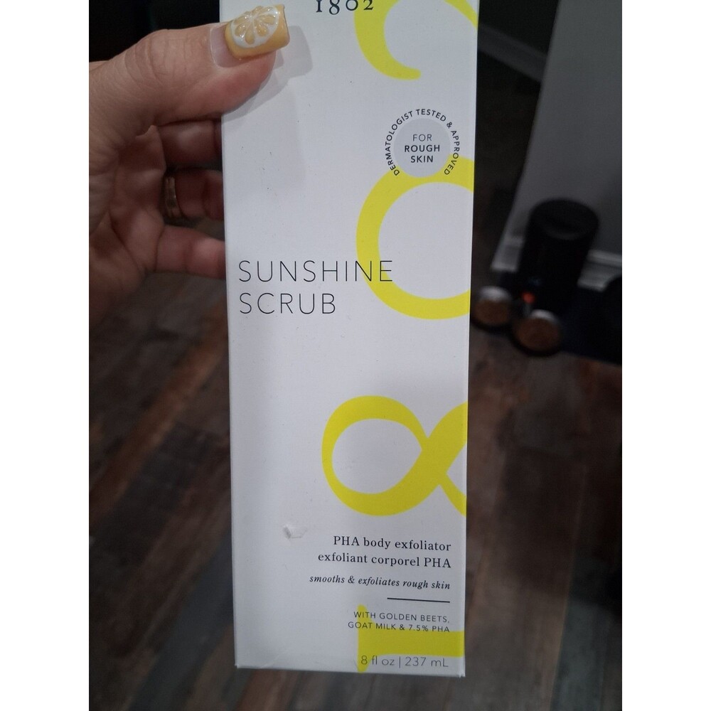 Beekman 1802- Sunshine Scrub Body Exfoliator 8 fl. oz. NEW IN UNSEALED BOX HB